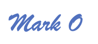 Mark Orams' name as a sign-off