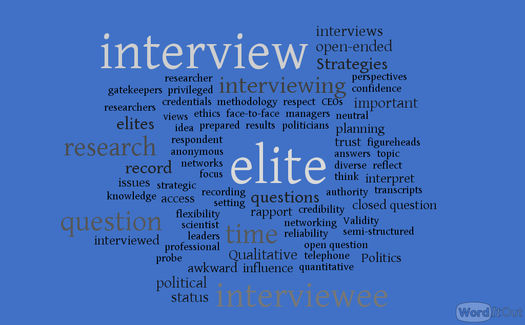 research elite interviews